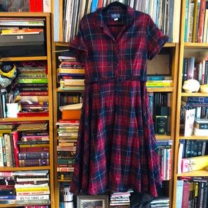 Collectif vintage Caterina Dress Red Plaid (UK 14/US 10)